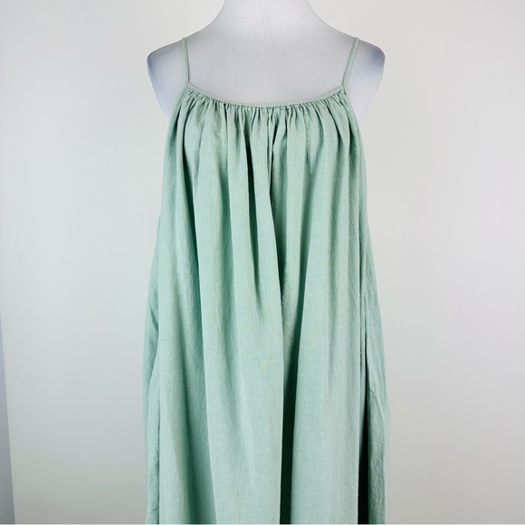 Esby Vivienne Dress Seafoam Hemp and Organic Cotton Maxi Dress Size Small - Picture 2 of 12